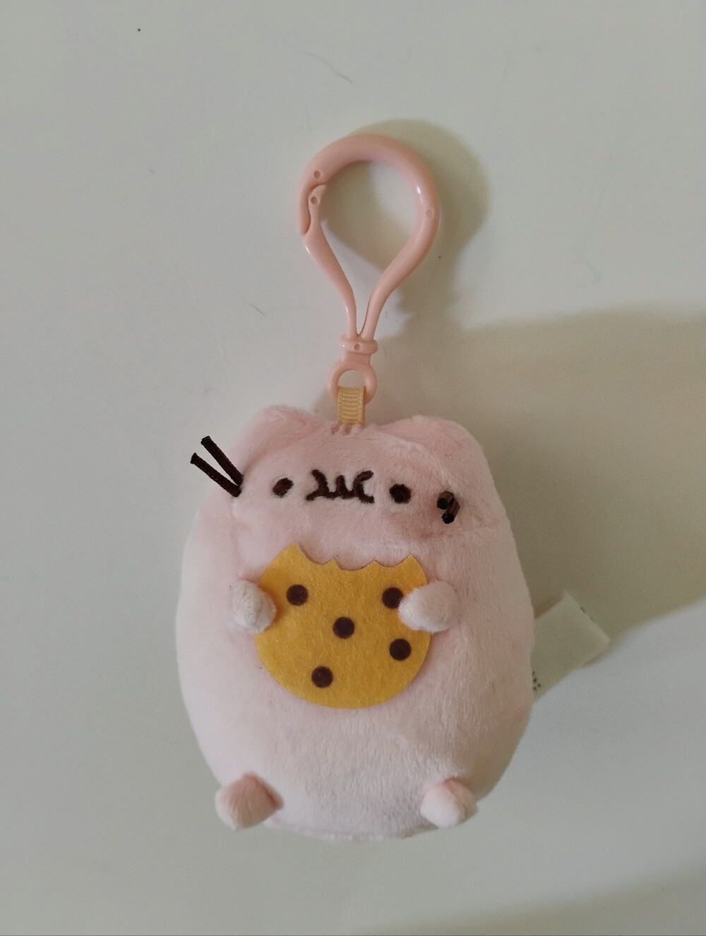 Pink Pusheen Plush Clip Keychain
